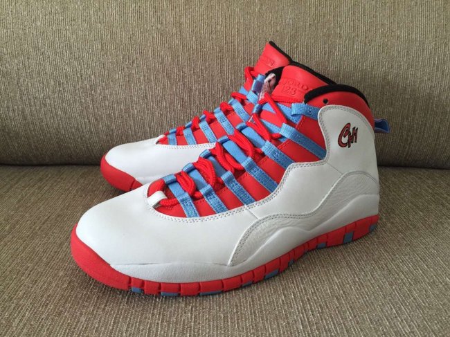 310805-114,AJ10,Air Jordan 10 310805-114AJ10芝加哥 Air Jordan 10 “Chicago Flag” 实物新图