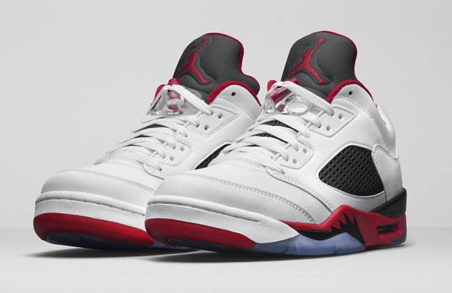 819171-101,AJ5,Air Jordan 5 819171-101AJ5低帮 Air Jordan 5 Low “Fire Red” 中国区发售信息