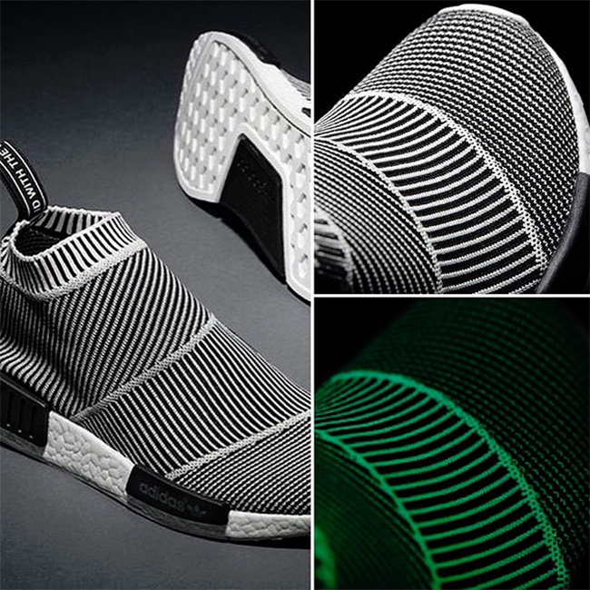 S79150,NMD,adidas S79150 adidas NMD Mid “City Sock” 夜光效果展示