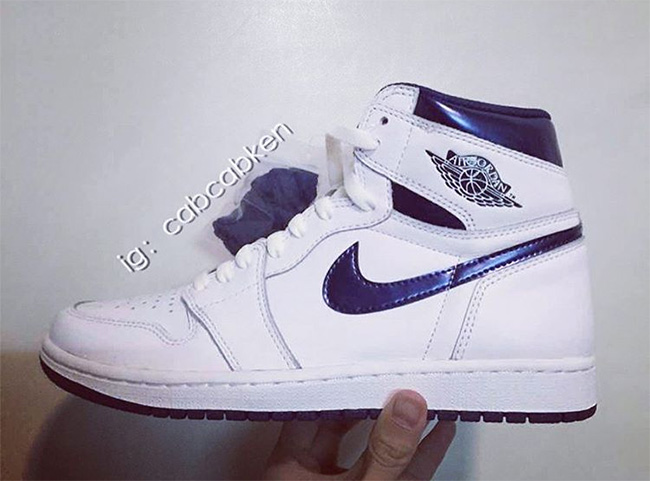 AJ1,Air Jordan 1 High OG AJ1 首次复刻！Air Jordan 1 High OG “Metallic Navy” 实物图