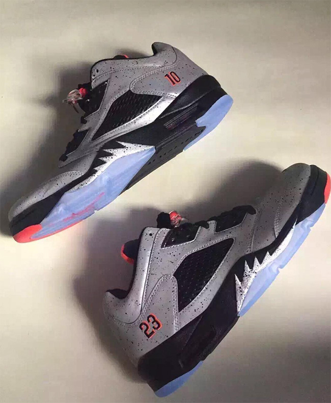 AJ5,Air Jordan 5 AJ5低帮 内马尔配色 Air Jordan 5 Low “Neymar” 完整实物曝光