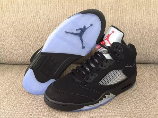 AJ5黑银,845035-003,AJ5,Air Jorda AJ5黑银845035-003 Air Jordan 5 Retro OG “Black Metallic” 清晰实物图赏