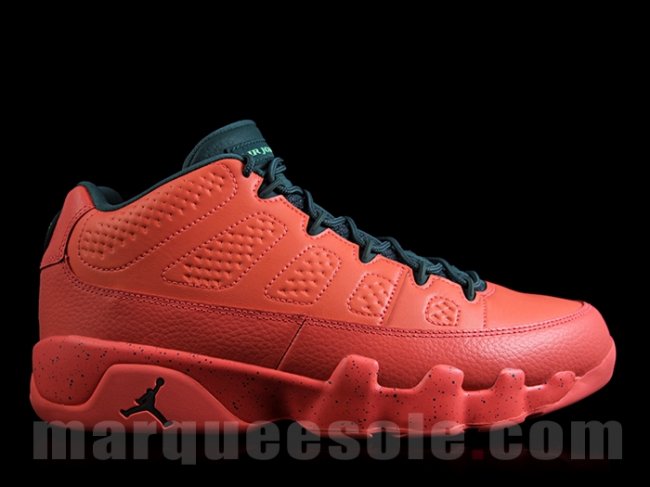 832822-805,AJ9,Air Jordan 9 832822-805AJ9低帮 骚客必备，Air Jordan 9 Low “Bright Red” 全新实物图