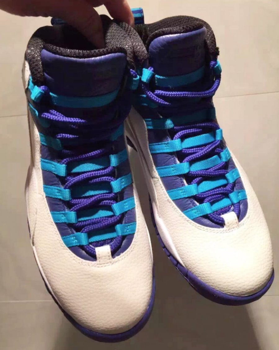 310805-107,AJ10,Air Jordan 10 310805-107AJ10 黄蜂配色 Air Jordan 10 “Charlotte Hornets” 首次亮相