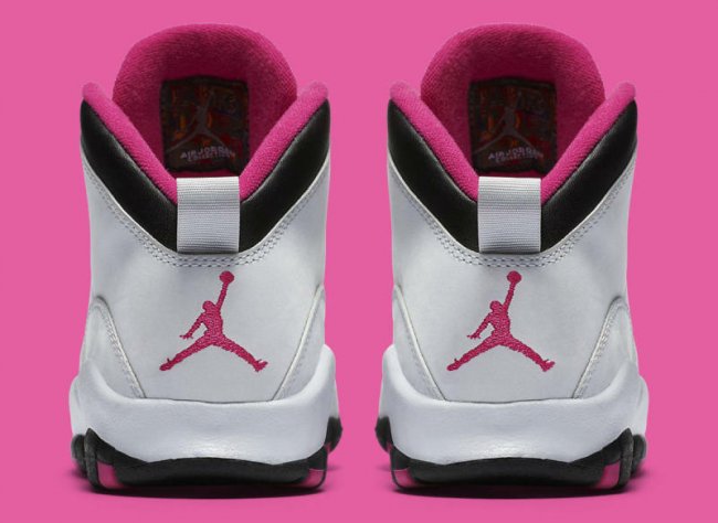 487211-008,AJ10,Air Jordan 10 487211-008AJ10 白粉女款精品 Air Jordan 10 GS “Vivid Pink” 5 月发售