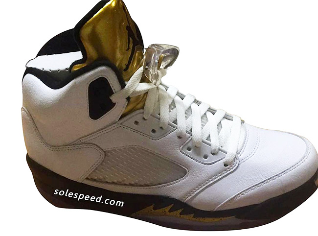 AJ5,Air Jordan 5 AJ5金牌2016 Air Jordan 5 “Olympic” 金牌配色谍照再曝光