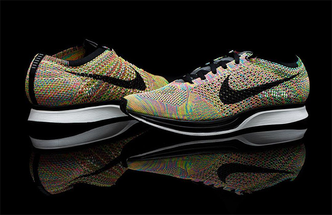 526628-004,Flyknit Racer,Nike 526628-004 Nike Flyknit Racer “Multicolor 2016” 实物新图