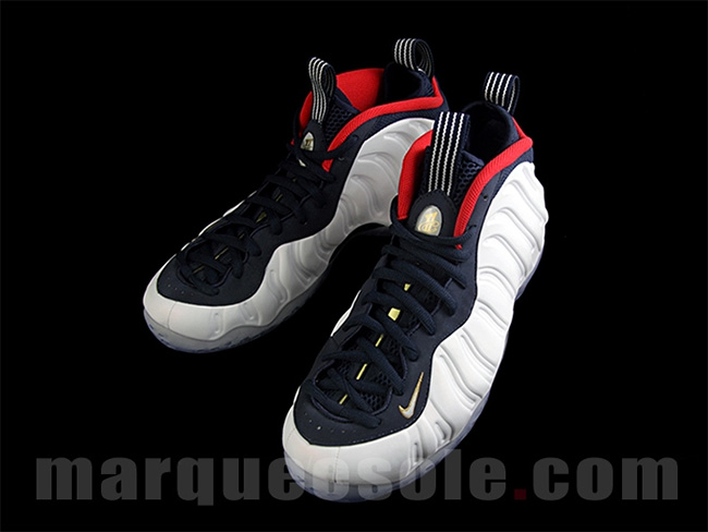 575420-400,Foamposite One,Foam 575420-400奥运喷 Nike Air Foamposite One “Olympic” 清晰实物近赏