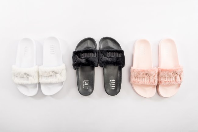 Puma Fenty,Puma  奢华毛拖，Puma x Rihanna Fenty “Fur Slide” 现已发售