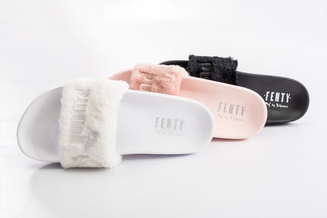 Puma Fenty,Puma  奢华毛拖，Puma x Rihanna Fenty “Fur Slide” 现已发售