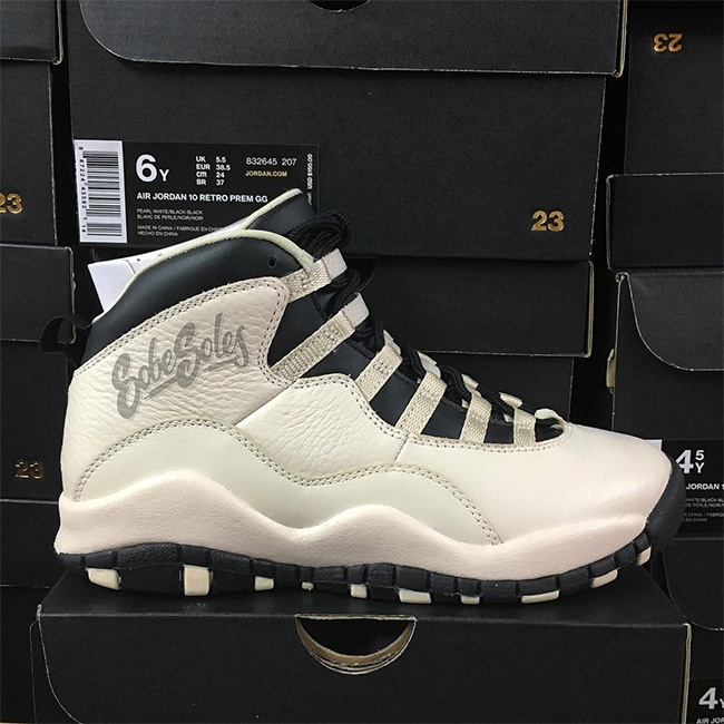 832645-207,AJ10,Air Jordan 10 832645-207AJ10 Air Jordan 10 GS PRM “Heiress” 实物曝光