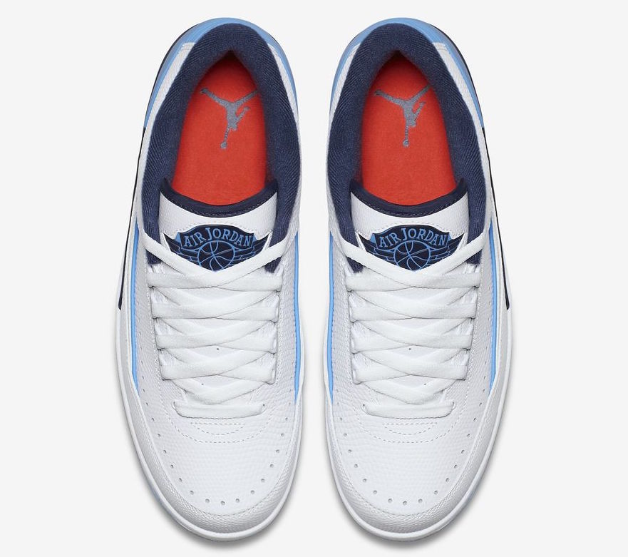 AJ2低帮,AJ2 Low,Air Jordan 2 Low 832819-107AJ2 北卡蓝配色 Air Jordan 2 Low “UNC” 将于下周发售