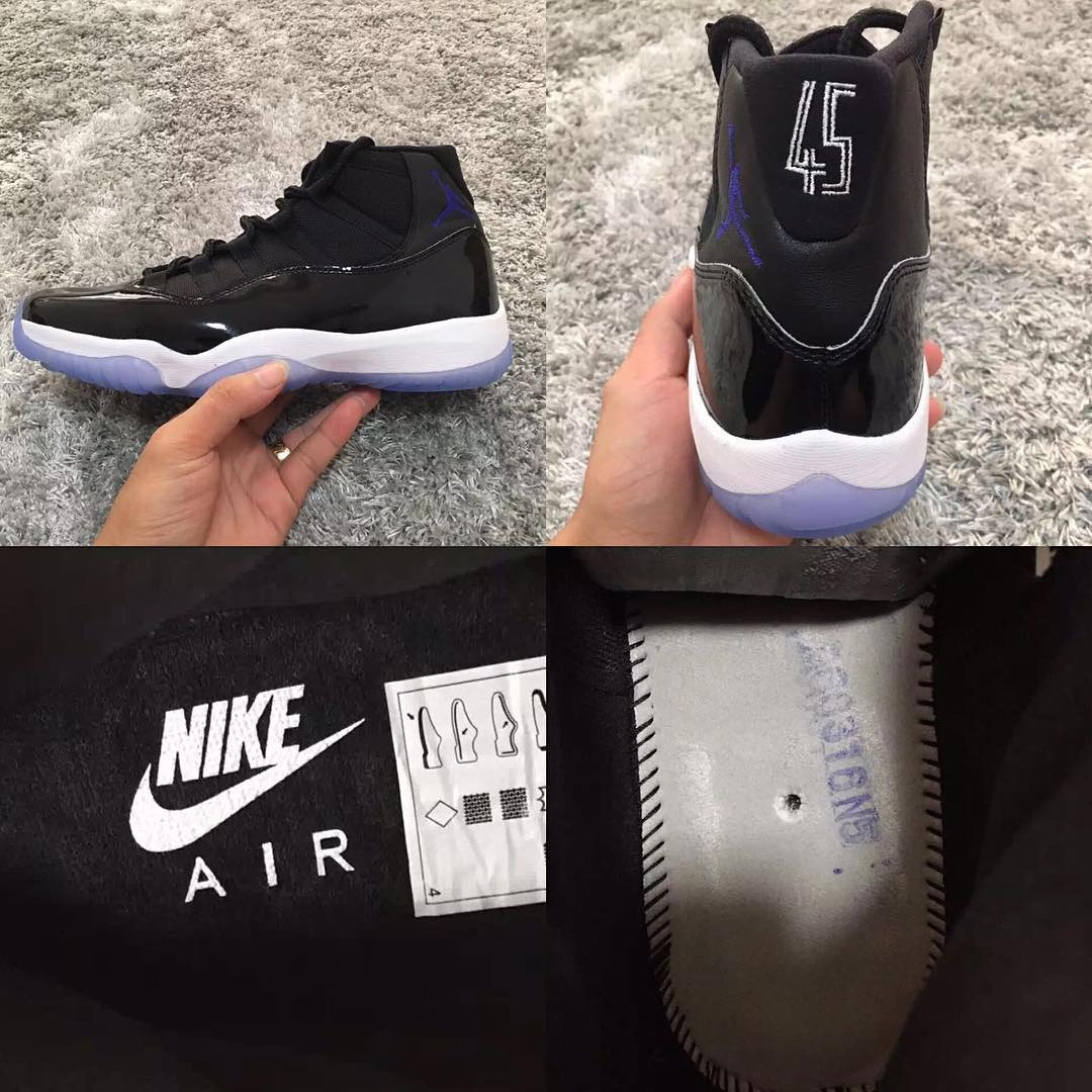 378037-003,AJ11,Air Jordan 11, 378037-003AJ11大灌篮 2016 款 Air Jordan 11 “Space Jam” 完整鞋身图片