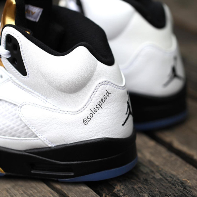 136027-133,AJ5,Air Jordan 5 136027-133AJ5 金牌配色 Air Jordan 5 “Olympic” 清晰实物图赏