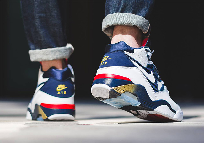 310095-100,AF180,Air Force 180 310095-100AF180 巴克利经典再现！Nike Air Force 180 “Olympic” 上脚实拍