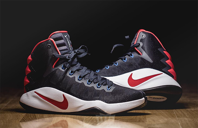 844359-446,Hyperdunk 2016,Nike 844359-446 Nike Hyperdunk 2016 “USA” 客场配色实物近赏