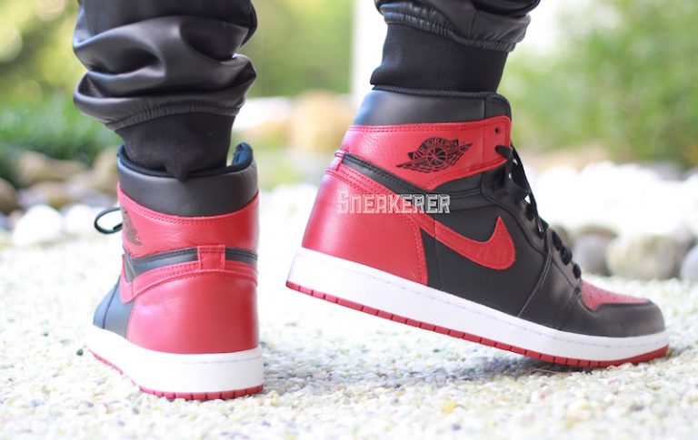 nike,aj1  Air Jordan 1 Retro High OG “Banned” 上脚欣赏