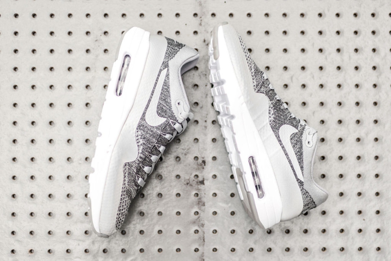 Air Max 1,Nike,843384-001  Nike Air Max 1 Ultra Flyknit “Wolf Grey” 即将发售