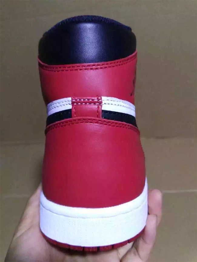 555088-125,AJ1,Air Jordan 1 555088-125AJ1 黑脚趾 Air Jordan 1 OG “Black Toe” 完整鞋身图片曝光