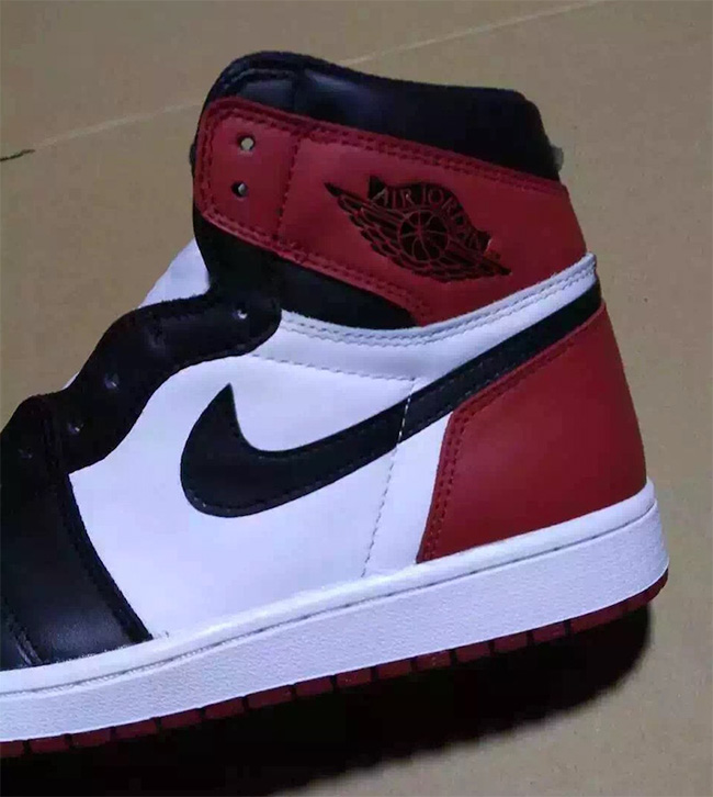 555088-125,AJ1,Air Jordan 1 555088-125AJ1 黑脚趾 Air Jordan 1 OG “Black Toe” 完整鞋身图片曝光