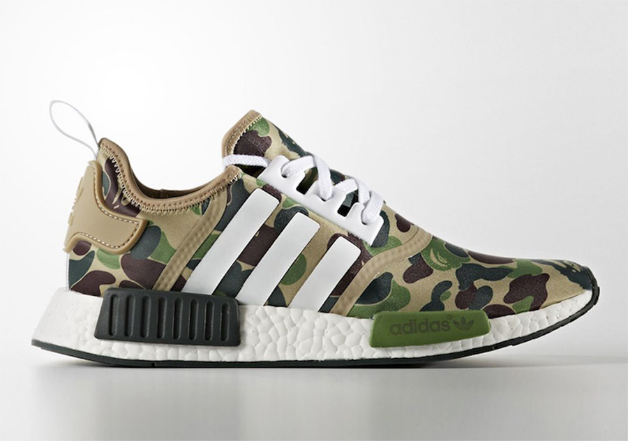 BAPE,NMD  BAPE x adidas NMD 双色货号释出