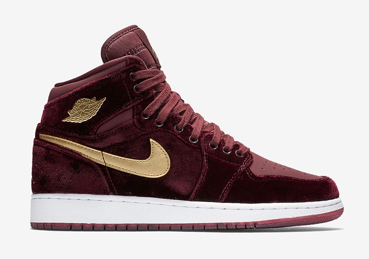 AJ1,Air Jordan 1,832596-640  红丝绒降临！Air Jordan 1 “Night Maroon” 国内率先发售