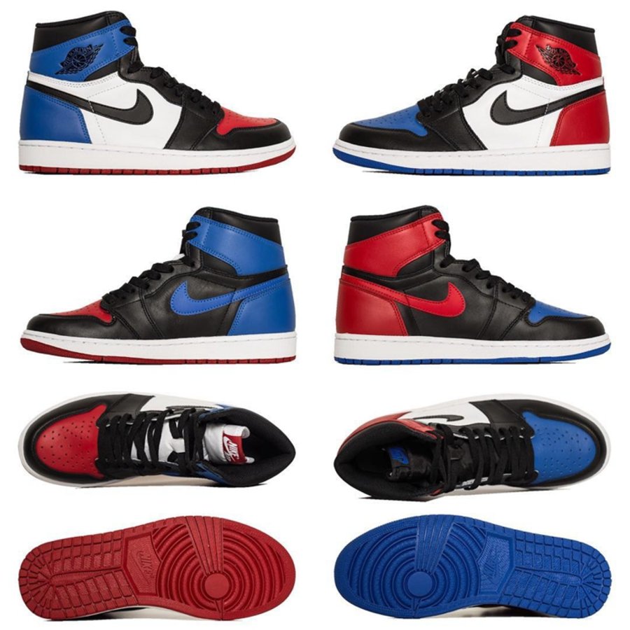 AJ1,Air Jordan 1,555178-010  一览经典无死角！Air Jordan 1 “Top 3” 官方图片公布