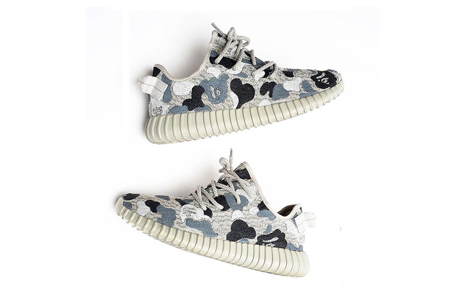 Yeezy 350 Boost,Yeezy,BAPE  当 BAPE 经典迷彩登陆 Yeezy 350 Boost！