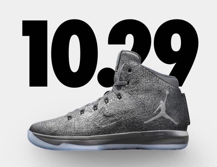 Air Jordan 31,AJ31,Battle Grey  冰裂皮革！Air Jordan XXXI “Battle Grey” 细节近览