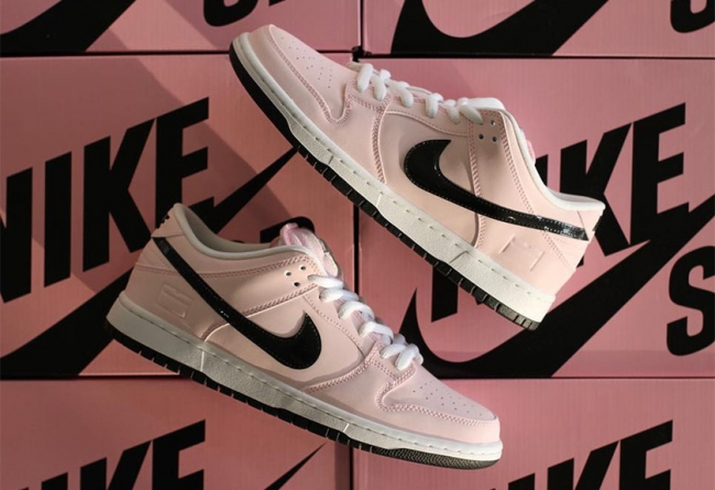 Dunk SB,Nike,833474-601 833474-601 全鞋面反光耀眼！Nike Dunk SB Low “Pink Box” 致敬经典鞋盒