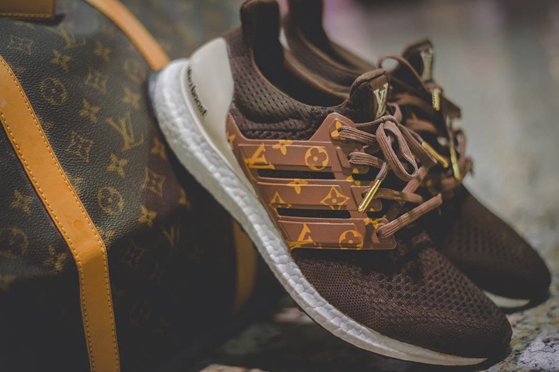 adidas Ultura Boost  “土豪”定制！Louis Vuitton x Ultra Boost 刻制球鞋美图近赏