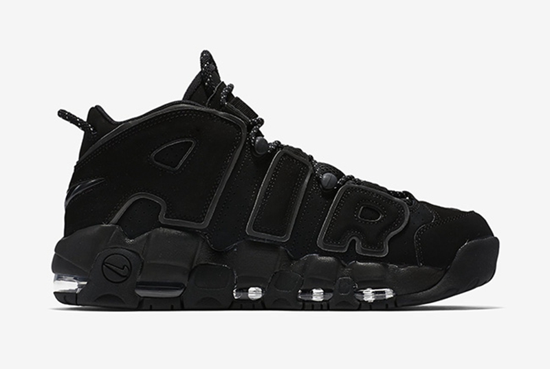 Nike,Nike Air Uptempo  3M 反光！Air More Uptempo “Triple Black” 正式发布