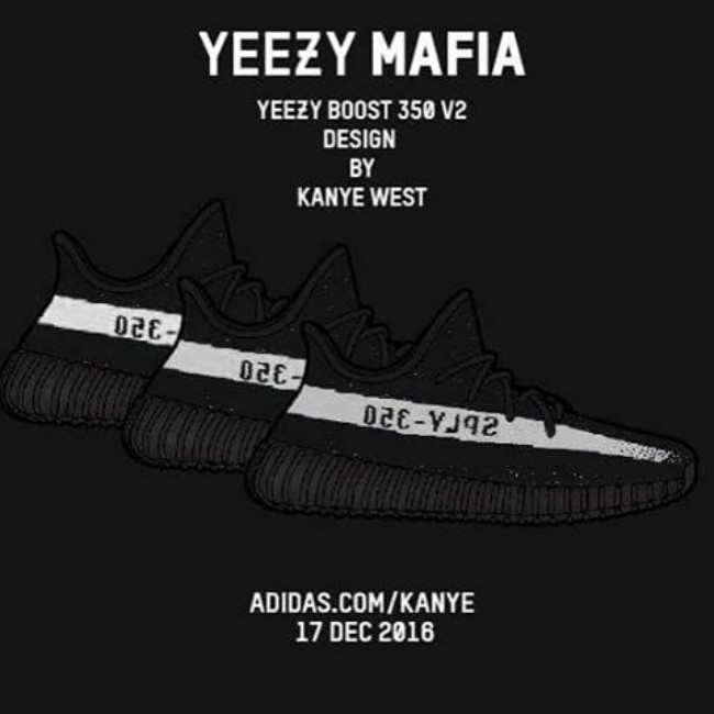 adidas,Yeezy Boost 350 V2  人气超高的黑白 Yeezy 350 Boost V2 发售日期确定！