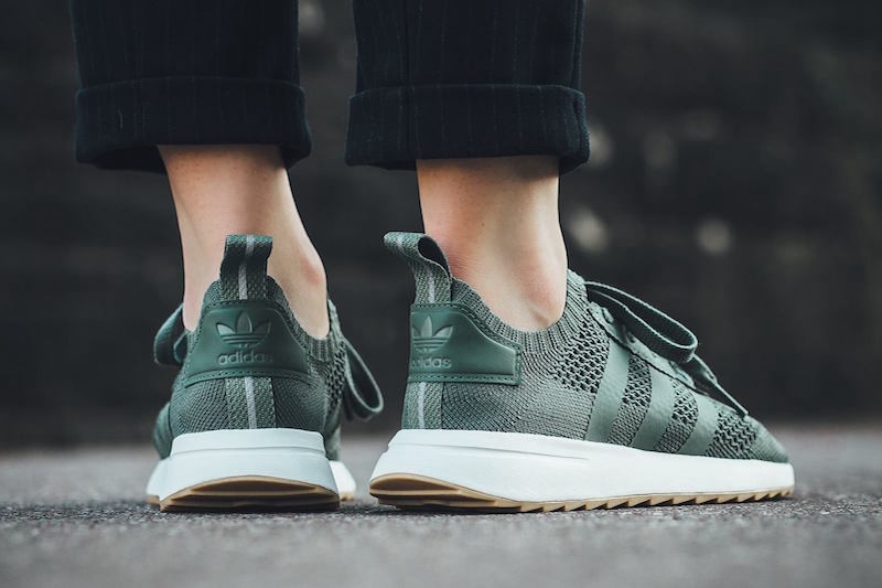 adidas,Flashback  Primeknit 加持！adidas Flashback Primeknit “Trace Green” 上脚美图