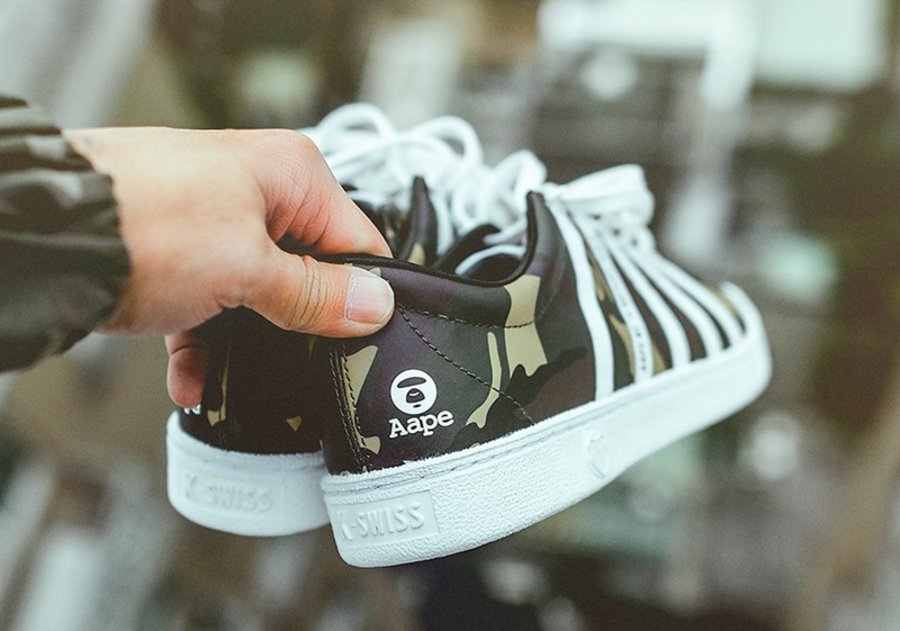 AAPE,K-Swiss,Classic 66  经典迷彩！AAPE x K-Swiss Classic 66 即将发售