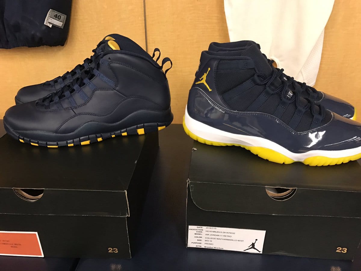 AJ,Air Jordan,Michigan  密歇根狼獾队专属 Air Jordan 系列球鞋！