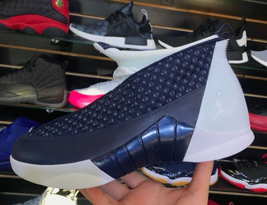 Air Jordan 15,AJ15,881429-400  官图曝光！黑曜石 Air Jordan 15 有望下月登场