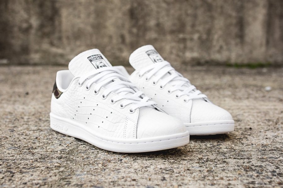 adidas,Stan Smith  白色蛇纹皮革！高街的 Stan Smith 又出全新配色！