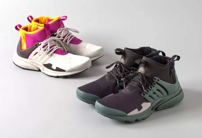 Air Presto,Nike  机能版 Air Presto Mid 两款新配色都有个性亮点！
