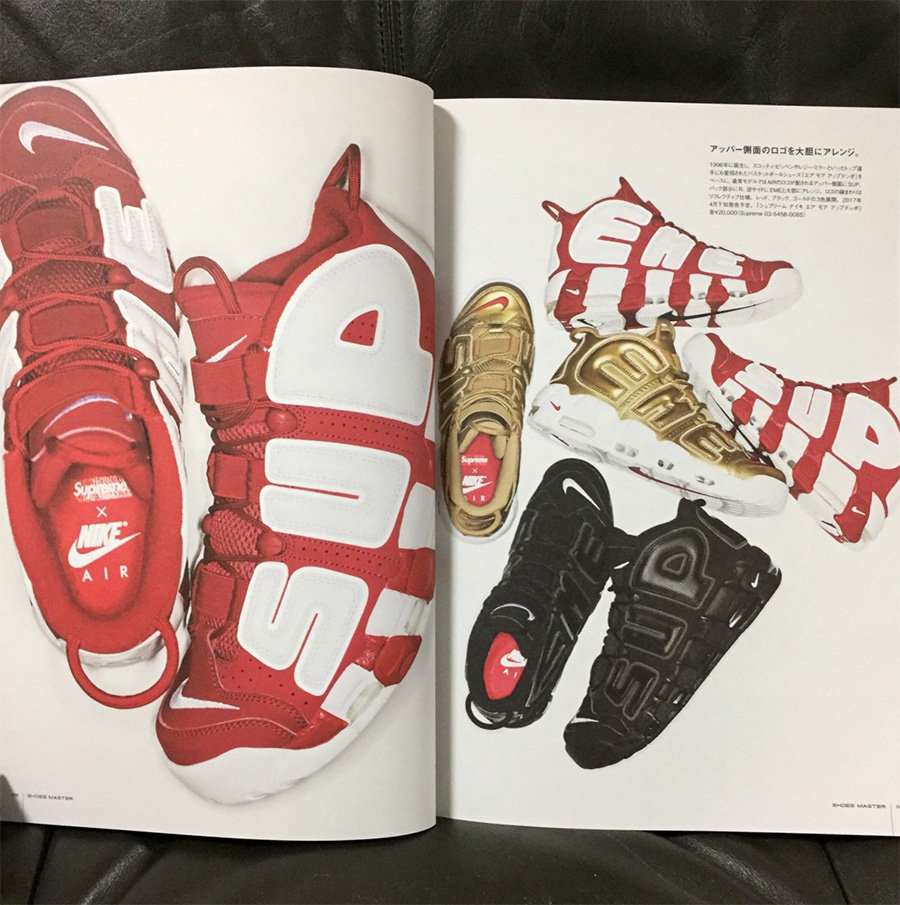 Supreme,Nike,Air More Uptempo  这份期盼已久的联名！发售日期终于释出