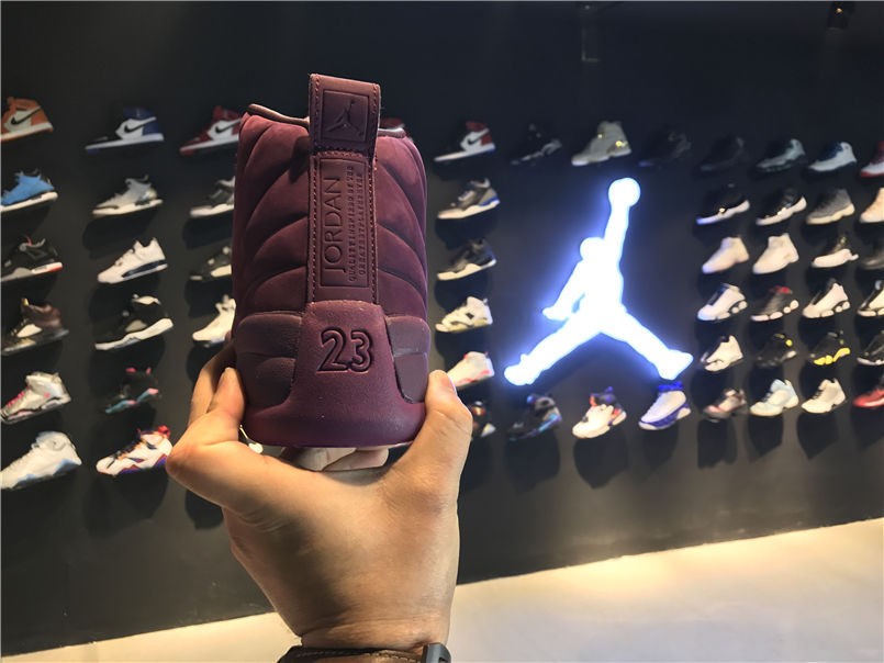 AJ12,Air Jordan 12,PSNY AJ12 同样的质感体验！酒红配色 PSNY x Air Jordan 12 实物亮相