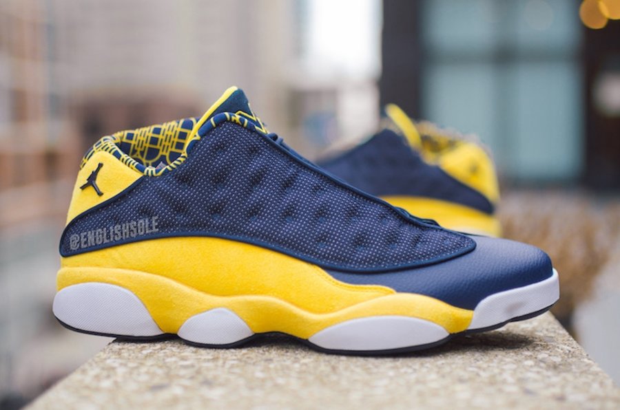 Air Jordan 13 Low,AJ13  羡慕嫉妒恨！Air Jordan 13 Low “Michigan” & “Cal” PE 近赏