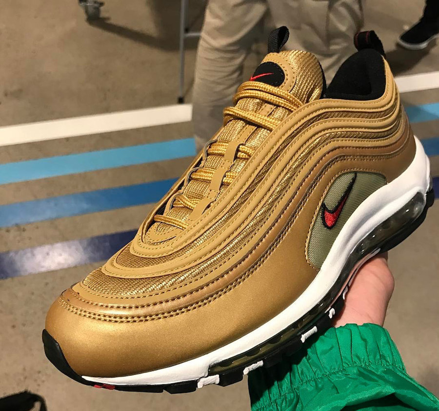 Nike,Air Max 97,Metallic Gold  金子弹 Air Max 97 “Metallic Gold” 官图释出！