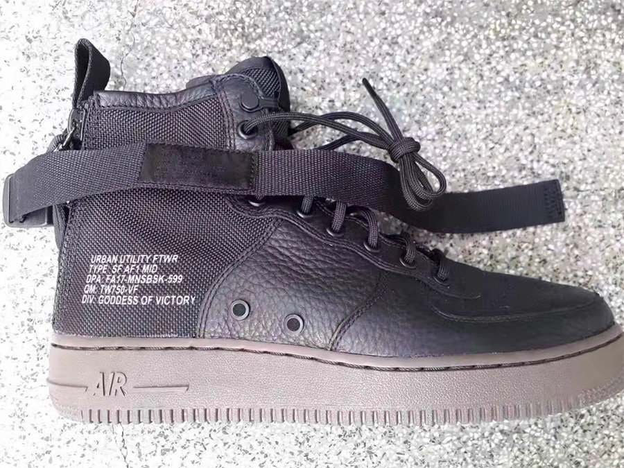 SF-AF1,Nike  加入后跟拉链！SF-AF1 Mid 中帮版本现身