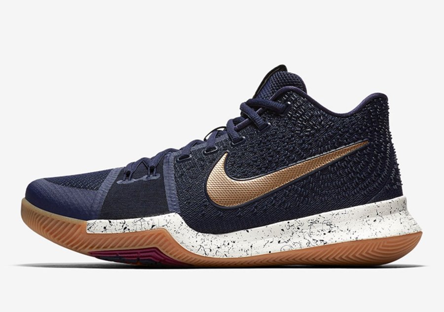 Nike,Kyrie 3,852395-400  下周发售！这双拥有独特泼墨元素的 Nike Kyrie 3 你给打几分？