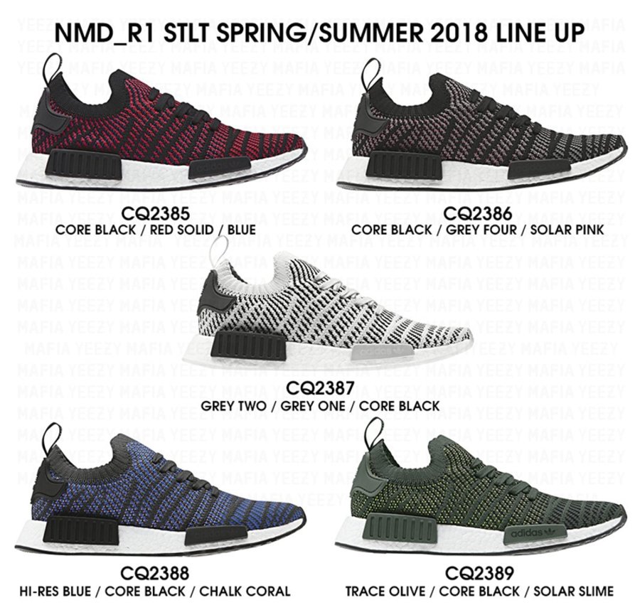 NMD R1 STL,adidas,CQ2385,CQ238  独特编织鞋面！全新五款 NMD R1 STLT 系列率先曝光
