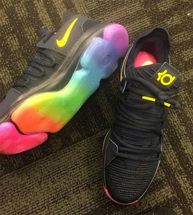 KD10,Nike  惊艳的彩虹外底！Nike KD 10 “BETRUE” 亮相