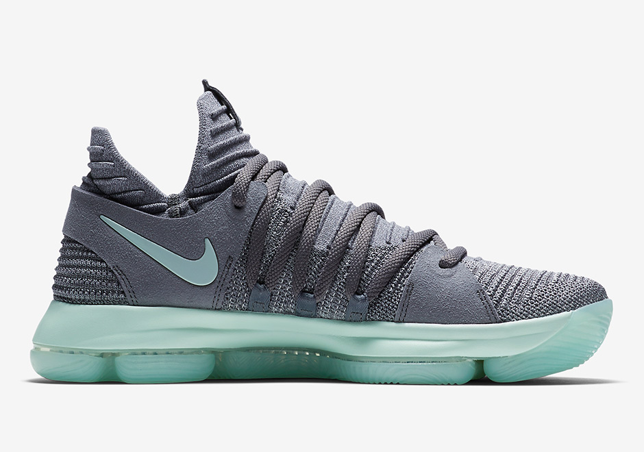 Nike,KD 10,897816-002  薄荷绿配色！全新配色 Nike KD 10“Igloo” 下月发售！