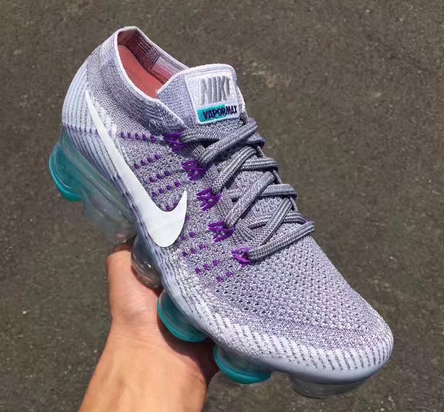 Nike,Nike Air VaporMax  首次运用彩色外底！Nike Air VaporMax “Grape” 细节图赏