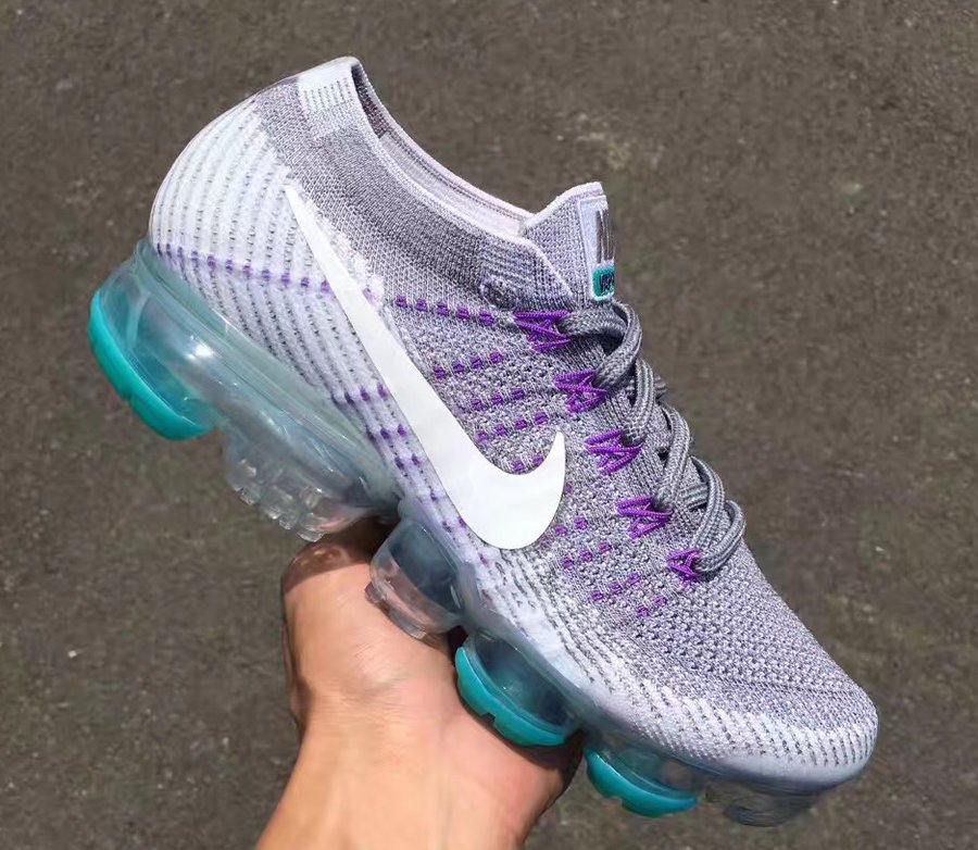 Nike,Nike Air VaporMax  首次运用彩色外底！Nike Air VaporMax “Grape” 细节图赏